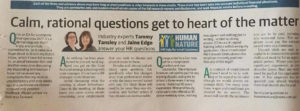 Week 5 of our Sunday Times Column