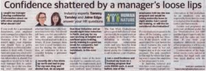 Week 11 of our Sunday Times column